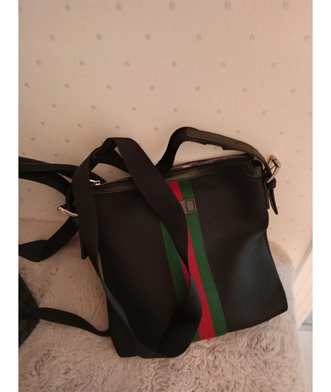 GUCCI Черная поясная сумка, фото 5