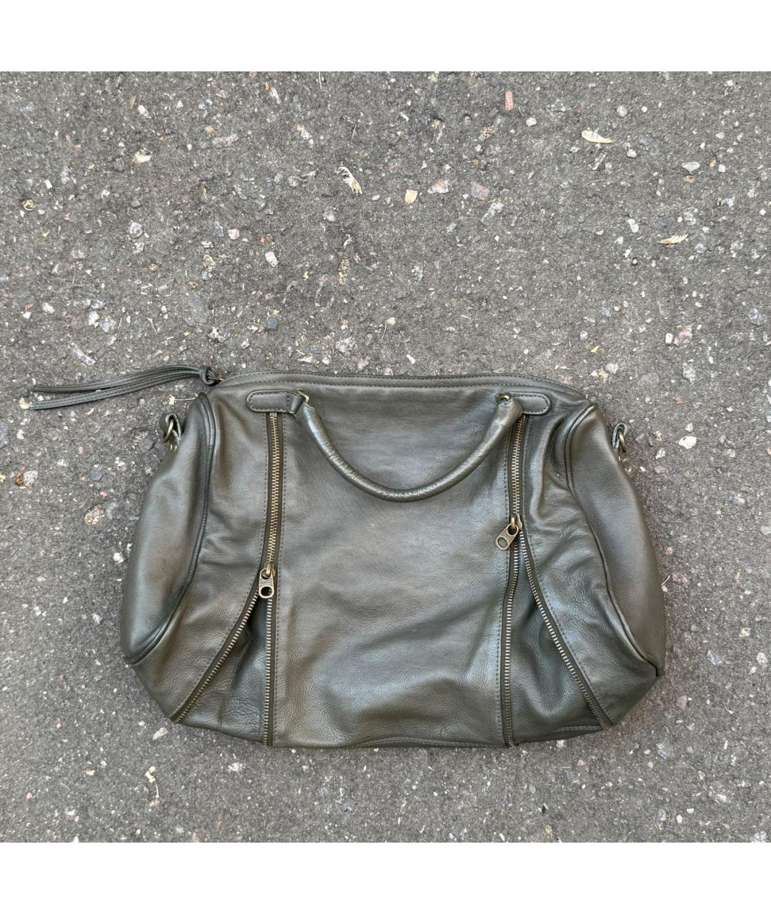 ZADIG & VOLTAIRE Хаки кожаная сумка тоут, фото 2