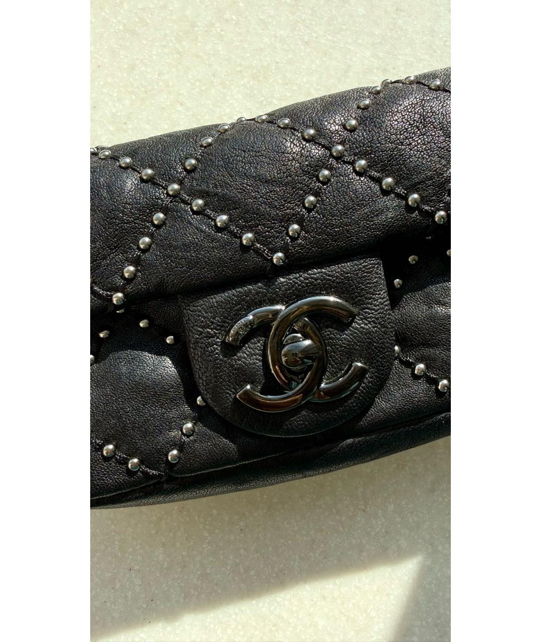 CHANEL Черная кожаная сумка через плечо, фото 2