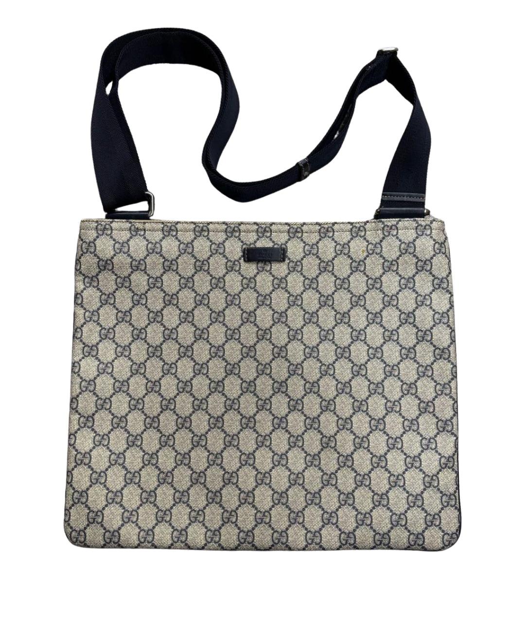 GUCCI Бежевая сумка на плечо из канвы, фото 1