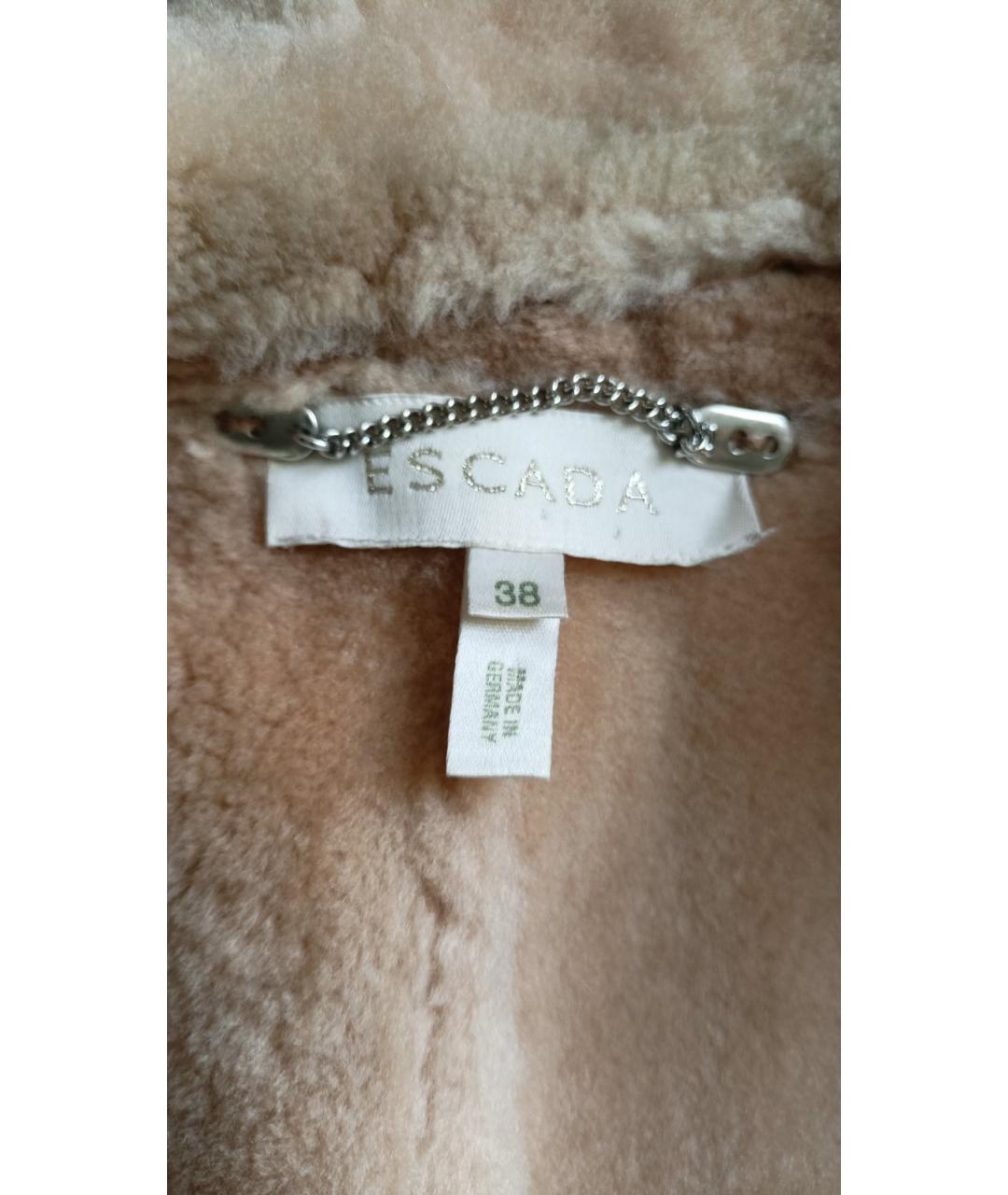 ESCADA Коричневая кожаная дубленка, фото 4