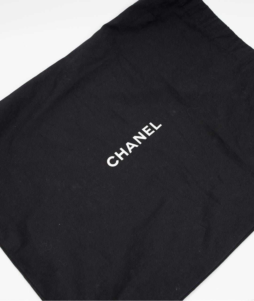 CHANEL Черная кожаная сумка тоут, фото 5