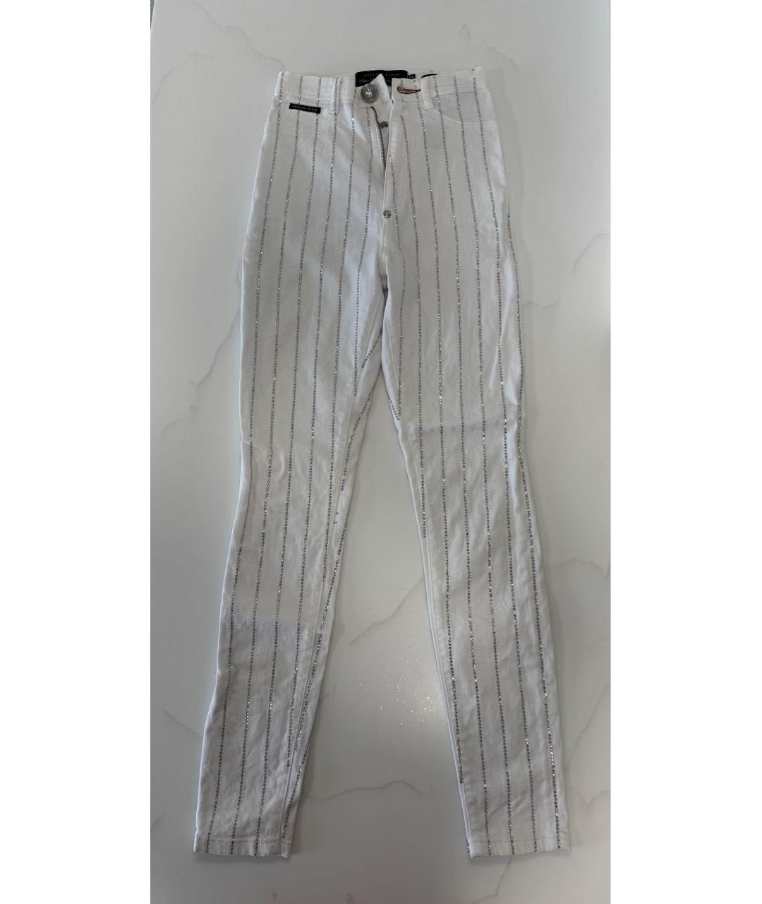 PHILIPP PLEIN Белые джинсы слим, фото 8