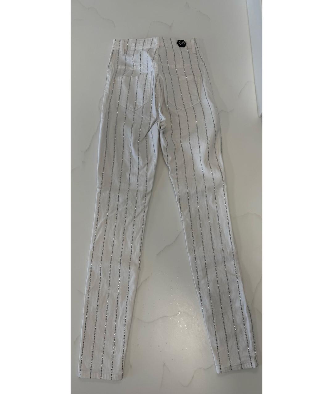 PHILIPP PLEIN Белые джинсы слим, фото 2