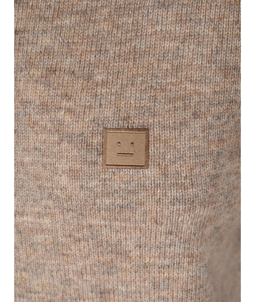 ACNE STUDIOS Бежевый шерстяной кардиган, фото 3