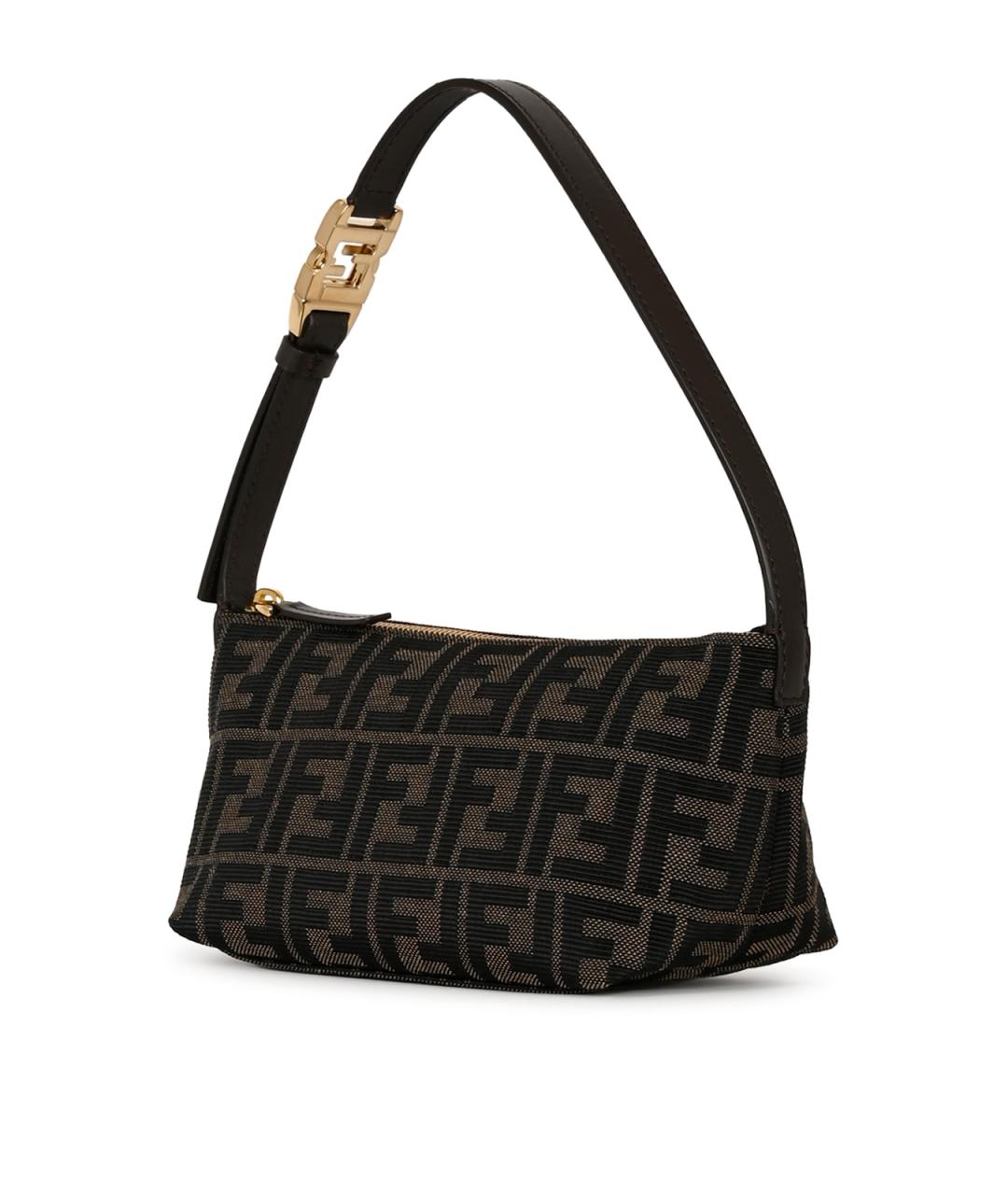 FENDI Коричневая сумка через плечо, фото 2