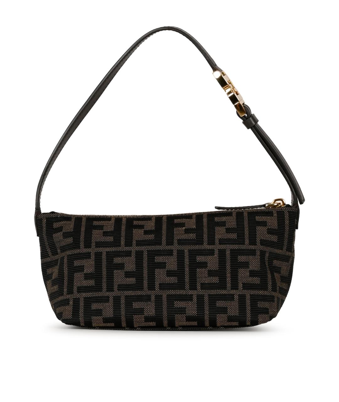 FENDI Коричневая сумка через плечо, фото 3