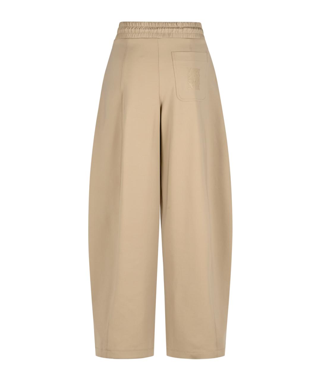 MAX MARA Бежевые прямые брюки, фото 2