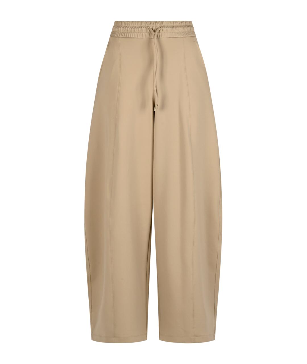 MAX MARA Бежевые прямые брюки, фото 1