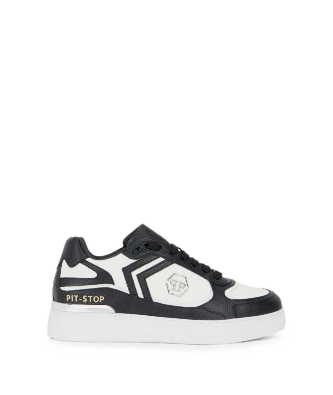 PHILIPP PLEIN Мульти кожаные низкие кроссовки / кеды, фото 1