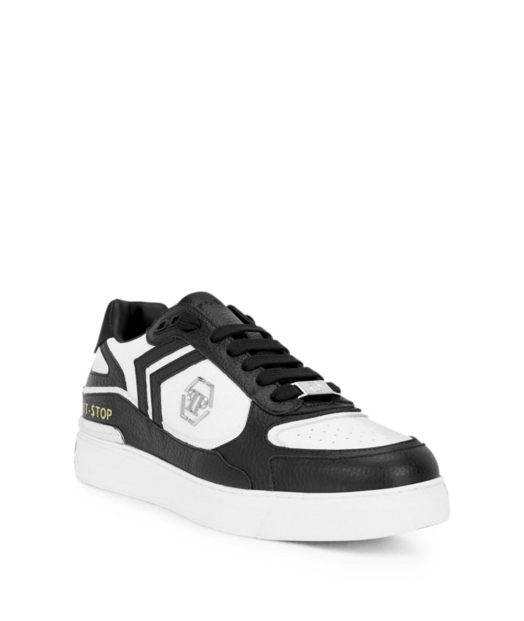 PHILIPP PLEIN Мульти кожаные низкие кроссовки / кеды, фото 3