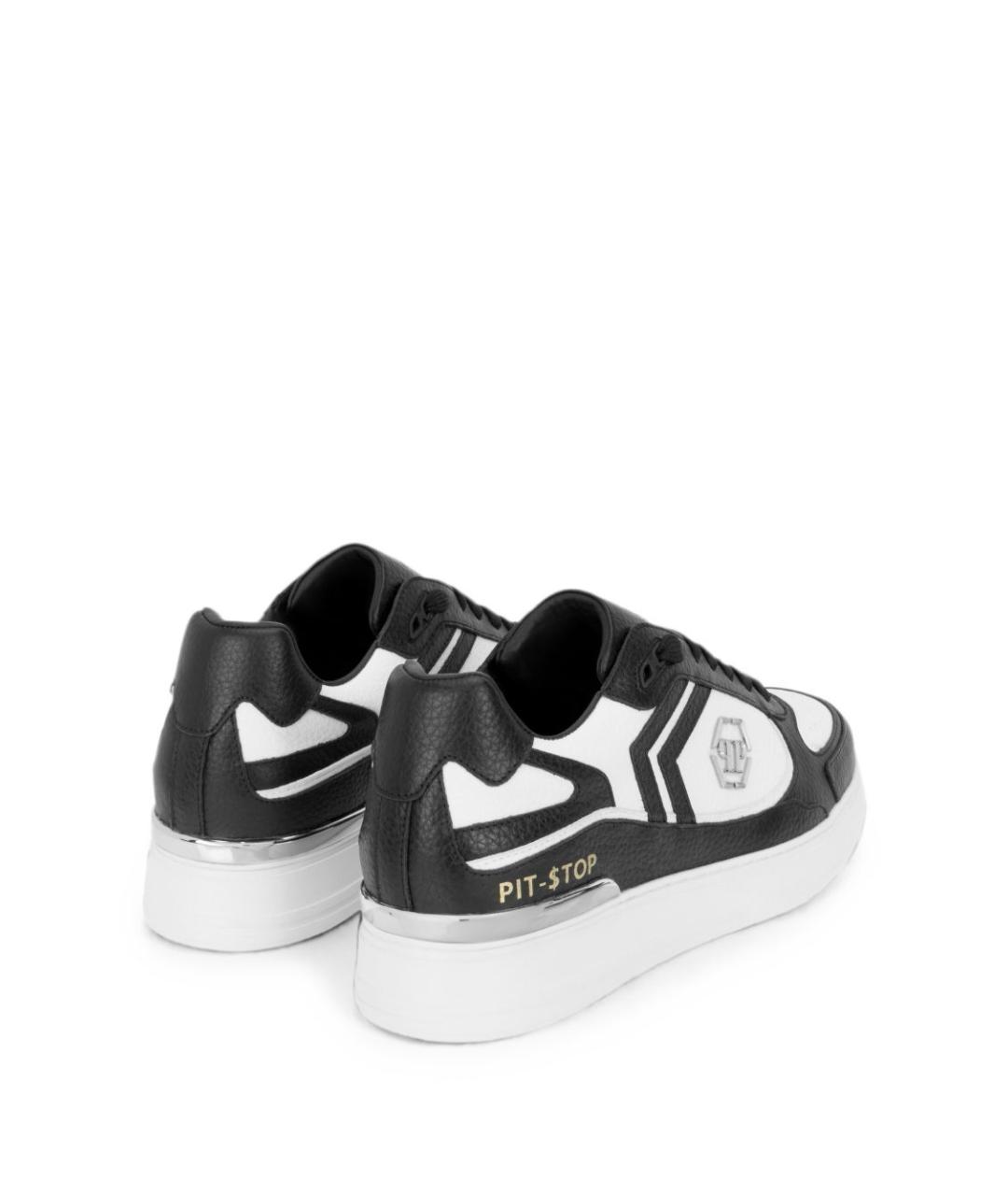 PHILIPP PLEIN Мульти кожаные низкие кроссовки / кеды, фото 2