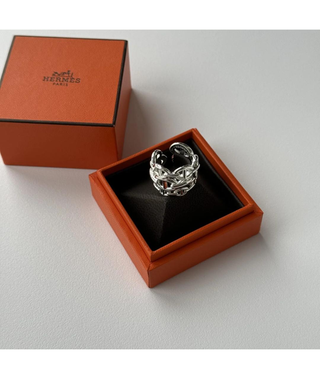HERMES Серебряное серебряное кольцо, фото 3