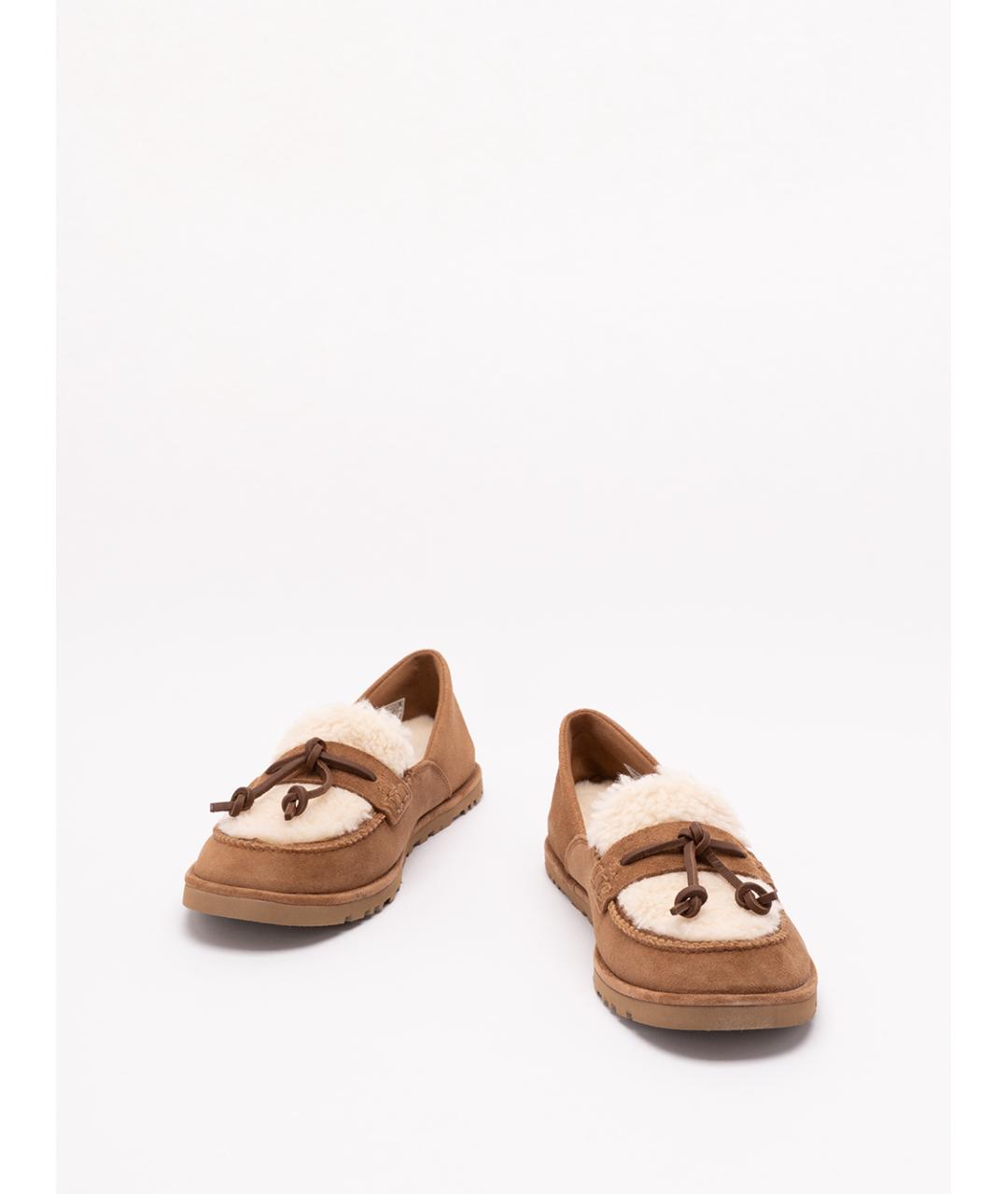 UGG Коричневые кожаные лоферы, фото 2