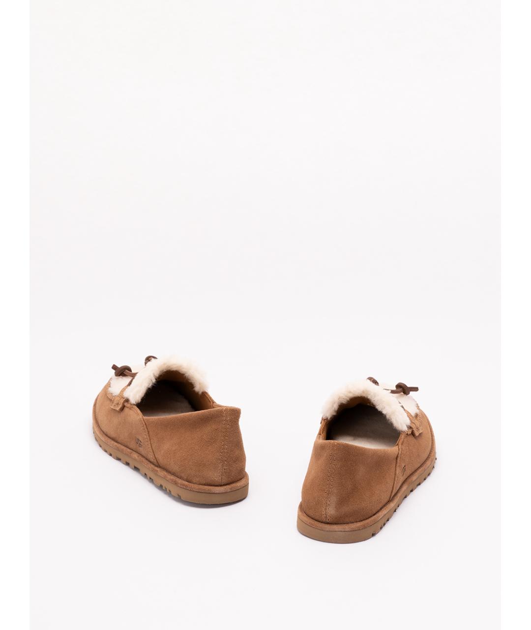 UGG Коричневые кожаные лоферы, фото 3