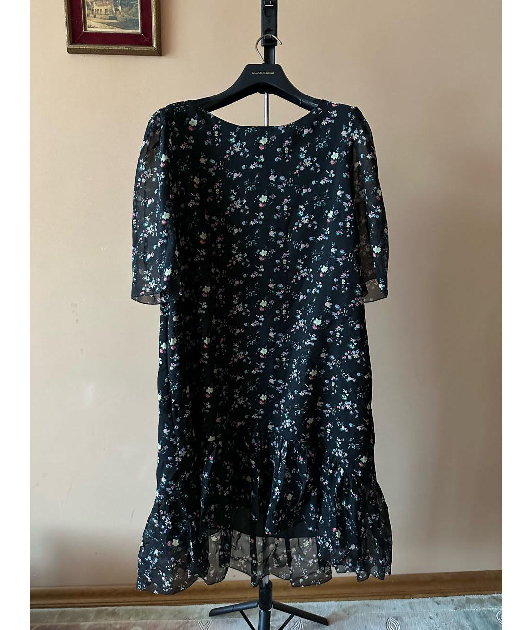 SAINT LAURENT Черное шелковое коктейльное платье, фото 9
