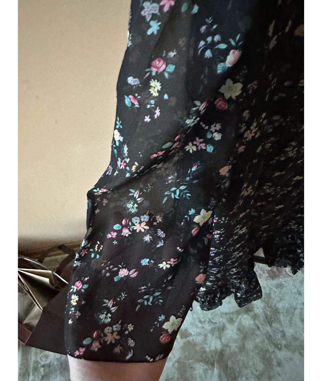 SAINT LAURENT Черное шелковое коктейльное платье, фото 4