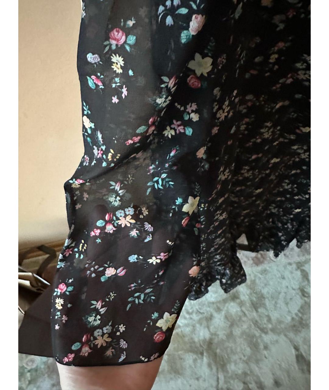 SAINT LAURENT Черное шелковое коктейльное платье, фото 5