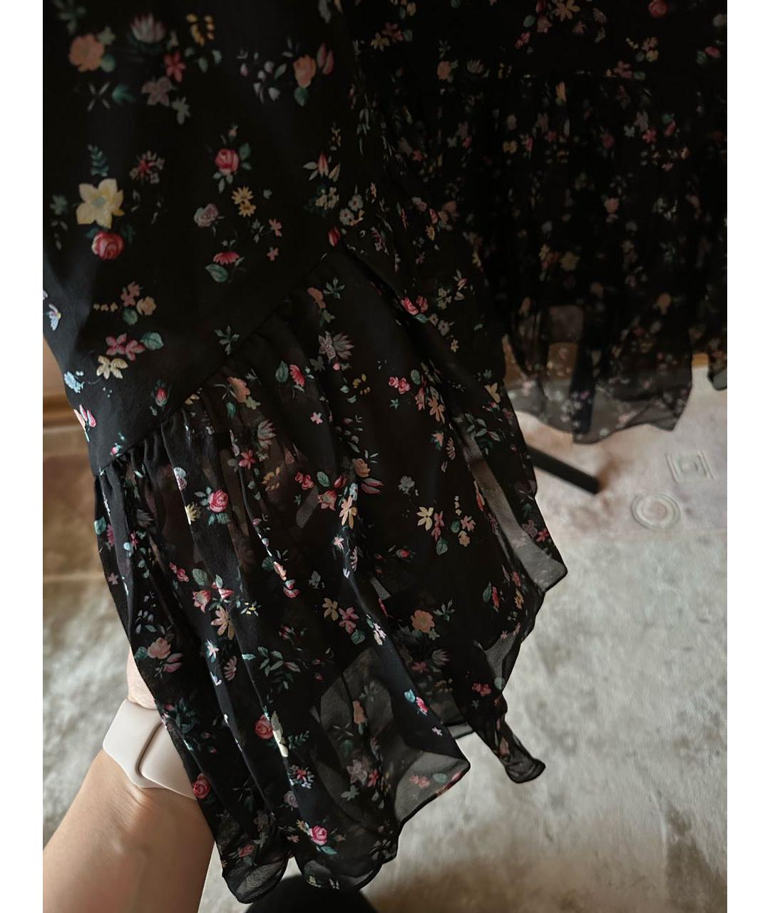 SAINT LAURENT Черное шелковое коктейльное платье, фото 8