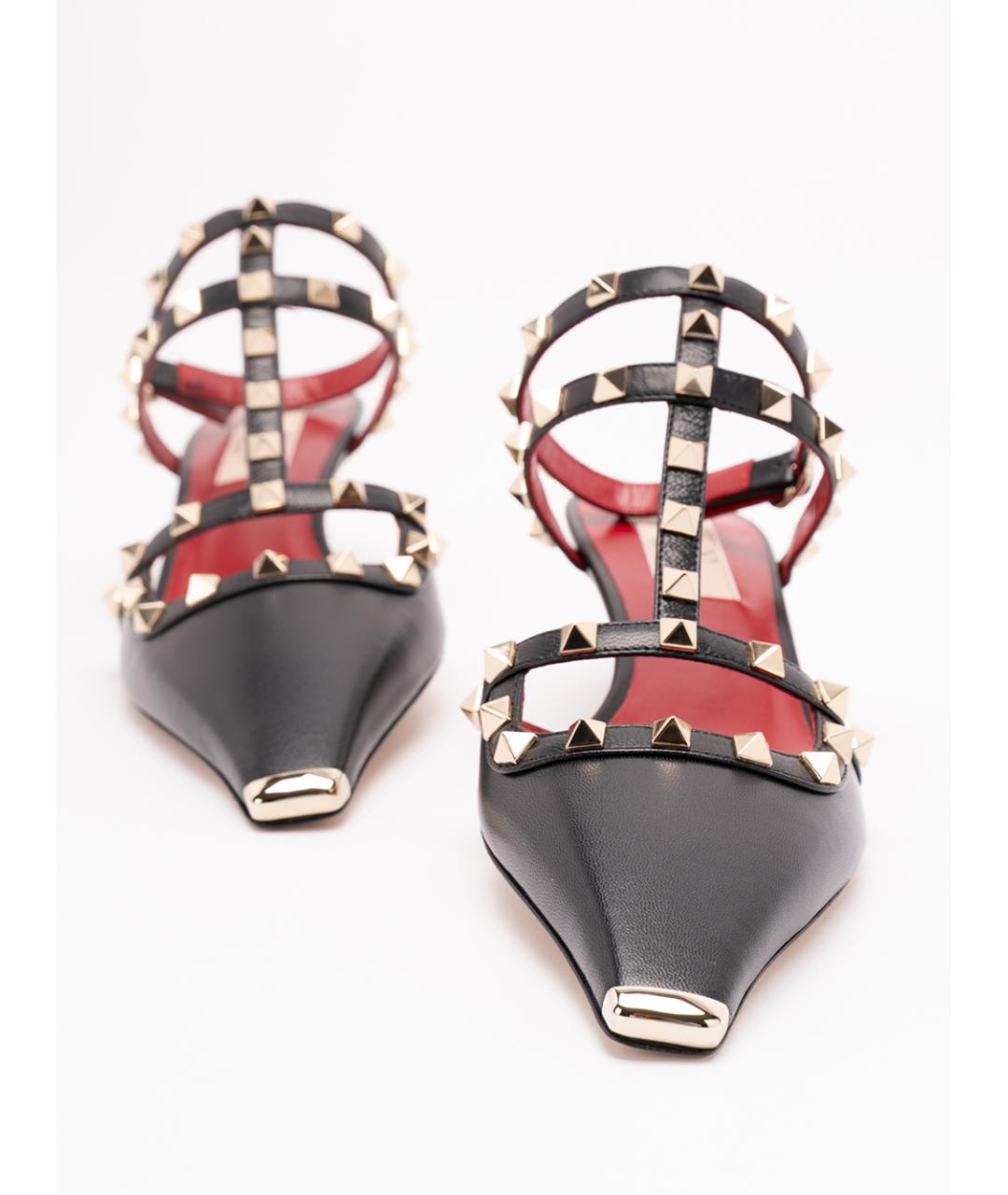 VALENTINO Черные кожаные туфли, фото 6