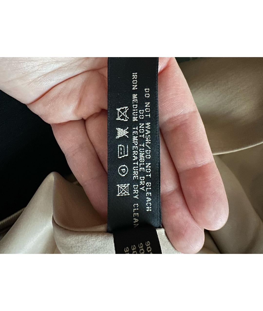 RALPH LAUREN Бежевое кашемировое коктейльное платье, фото 5