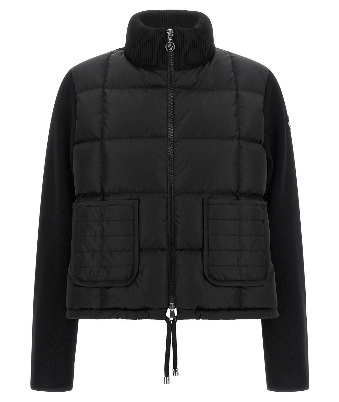 MONCLER Черный шерстяной кардиган, фото 1
