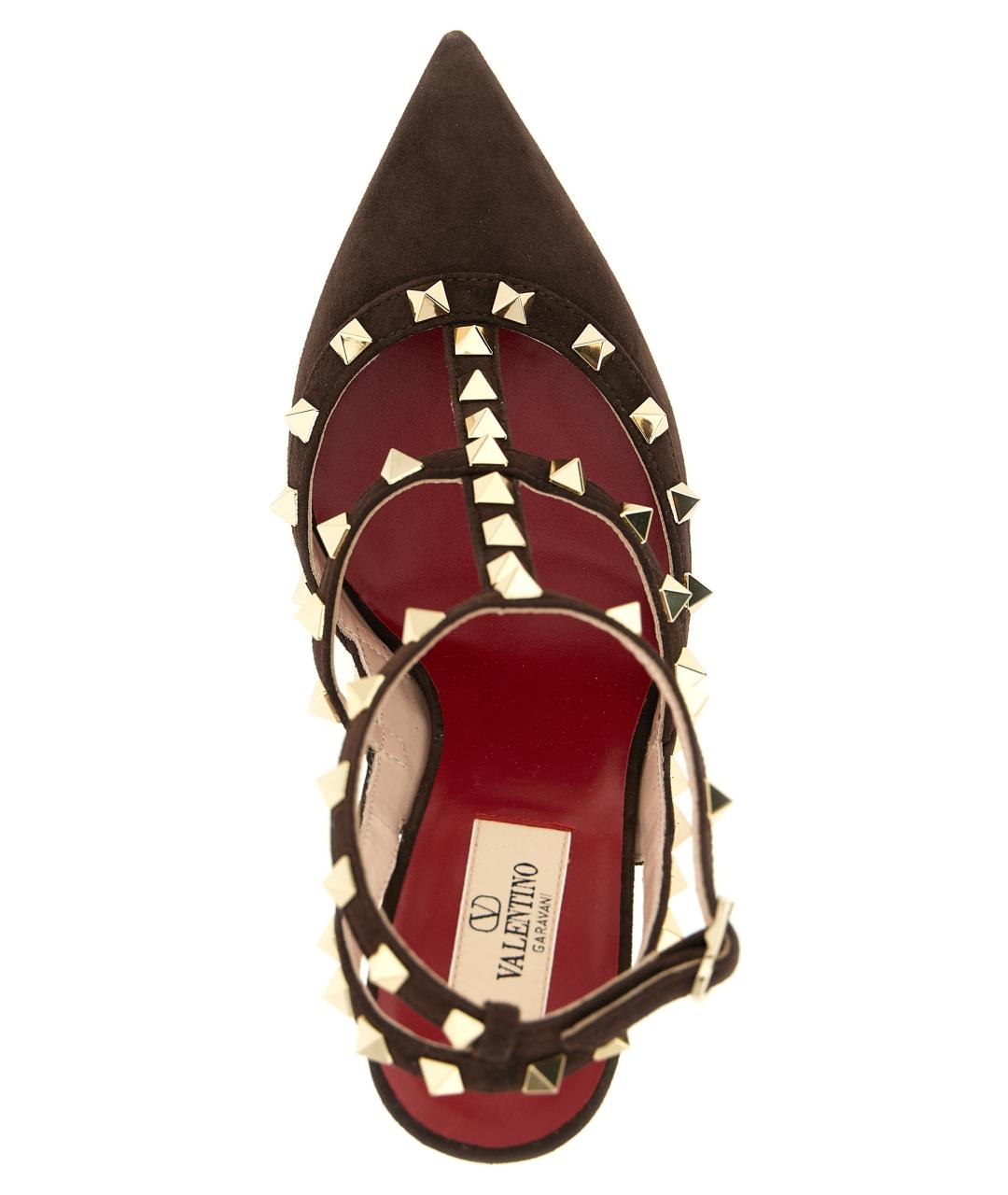 VALENTINO Коричневые кожаные туфли, фото 4