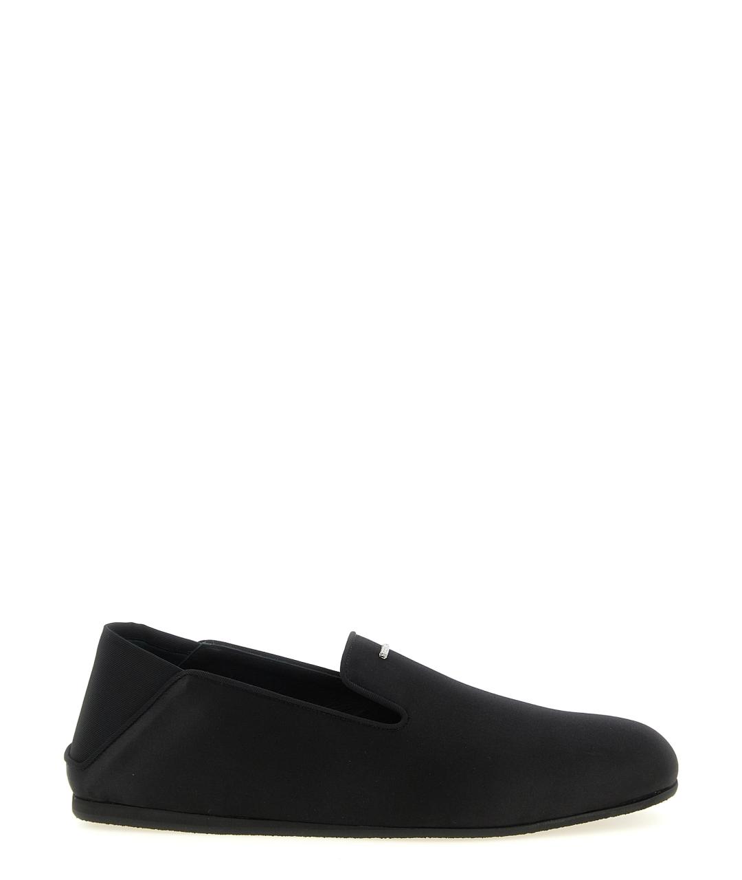 GIUSEPPE ZANOTTI DESIGN Черные синтетические лоферы, фото 1