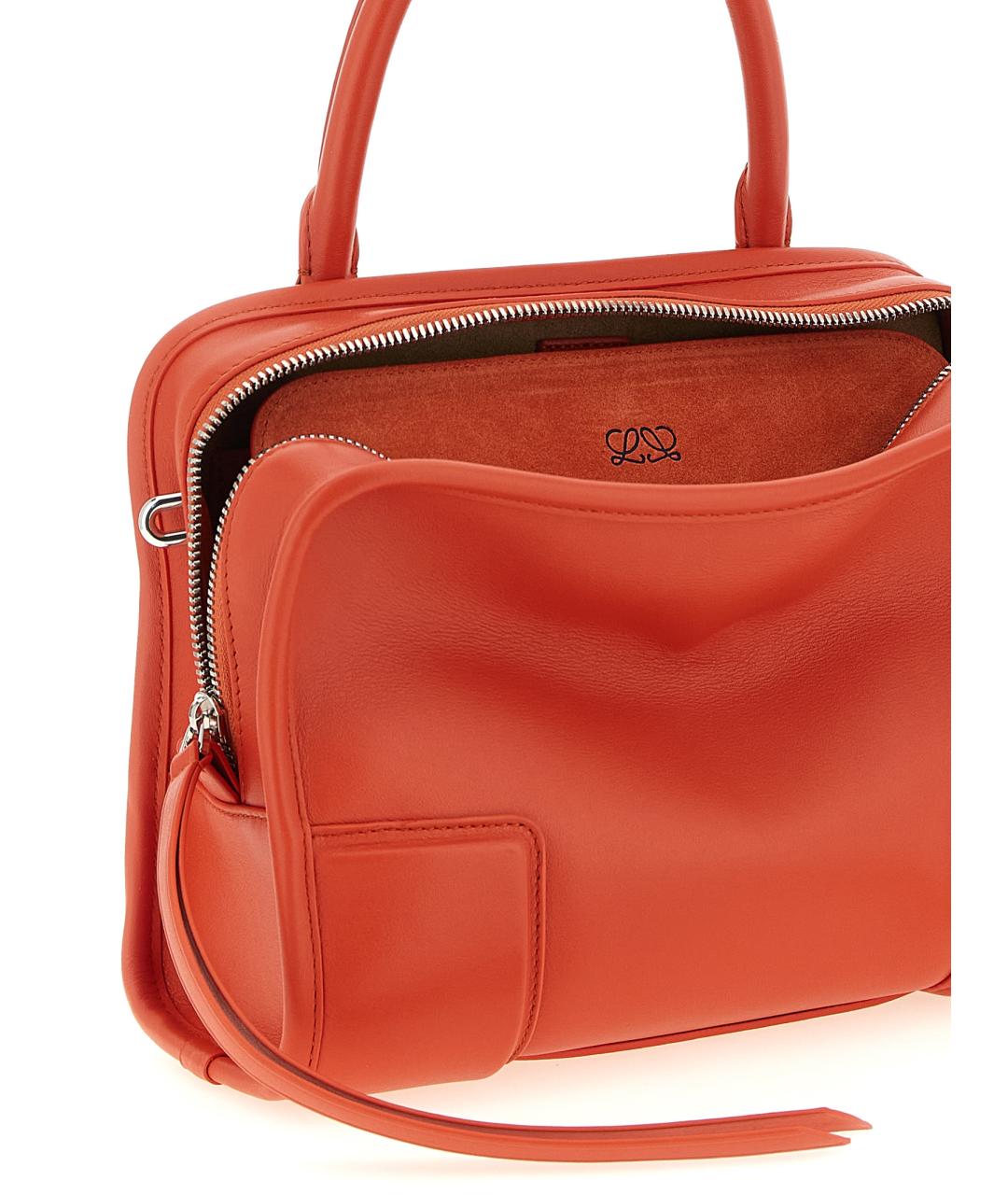 LOEWE Оранжевая кожаная сумка тоут, фото 4