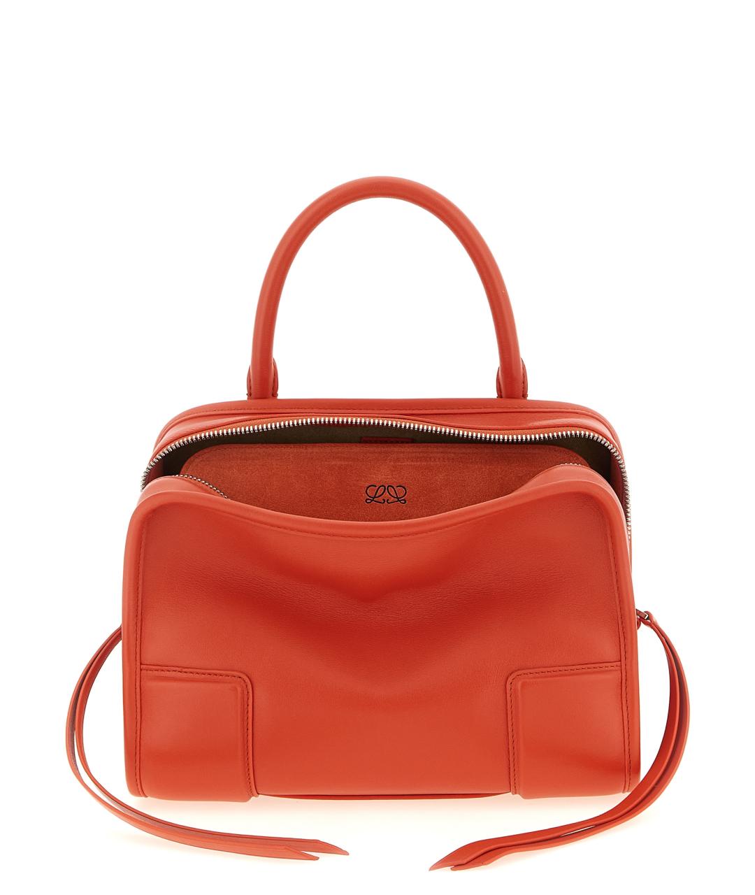 LOEWE Оранжевая кожаная сумка тоут, фото 1