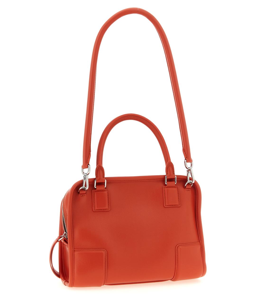 LOEWE Оранжевая кожаная сумка тоут, фото 2