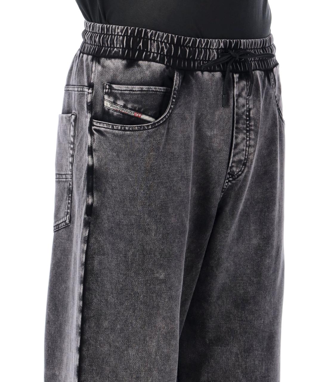 DIESEL Серые хлопковые повседневные брюки, фото 3