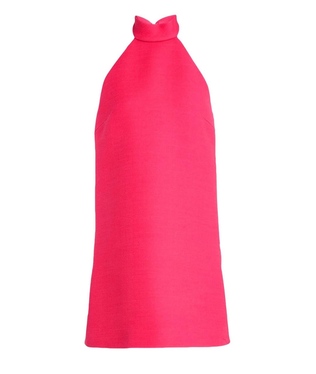 CHRISTIAN DIOR Розовое шерстяное коктейльное платье, фото 4