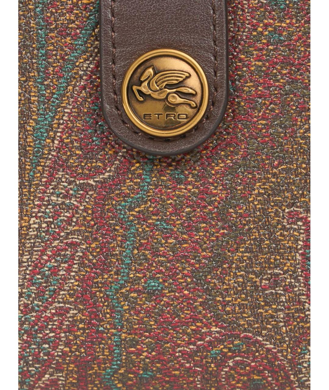 ETRO Коричневый кошелек, фото 3