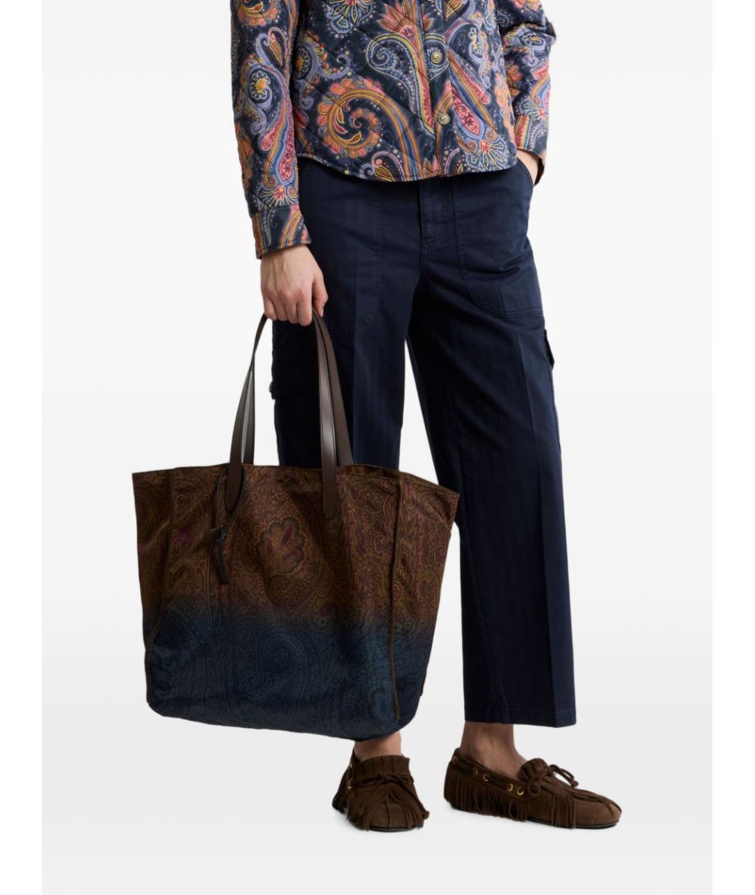 ETRO Мульти синтетическая сумка тоут, фото 6
