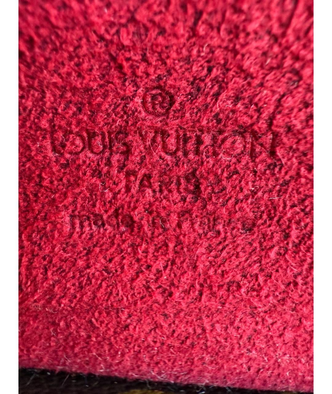 LOUIS VUITTON Коричневая сумка с короткими ручками из канвы, фото 6