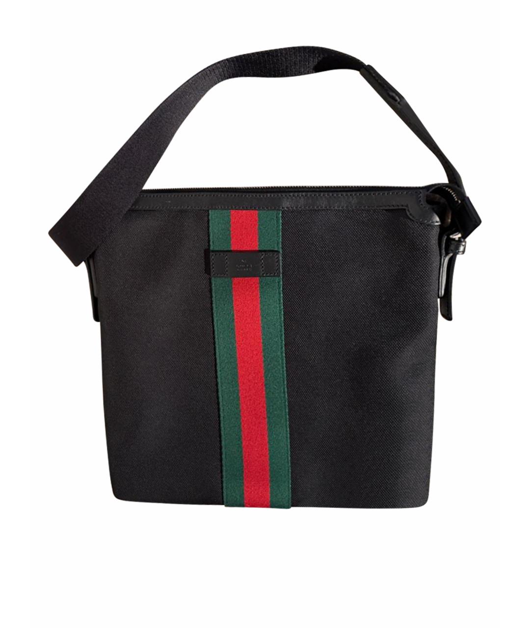 GUCCI Черная поясная сумка, фото 1