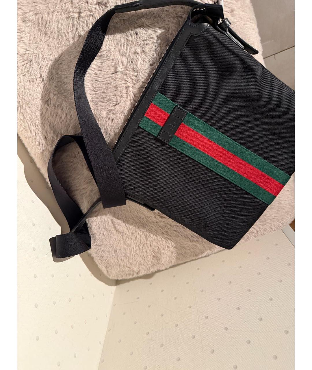 GUCCI Черная поясная сумка, фото 5