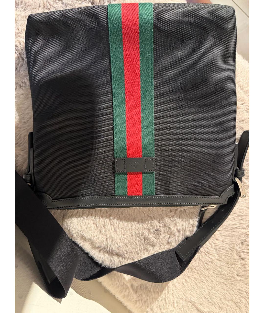 GUCCI Черная поясная сумка, фото 2