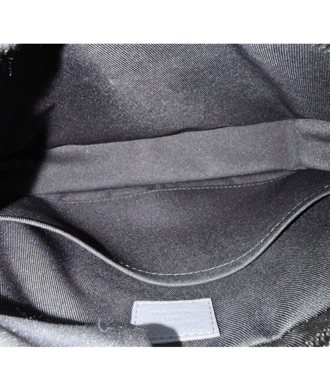 LOUIS VUITTON Серая кожаная сумка на плечо, фото 6