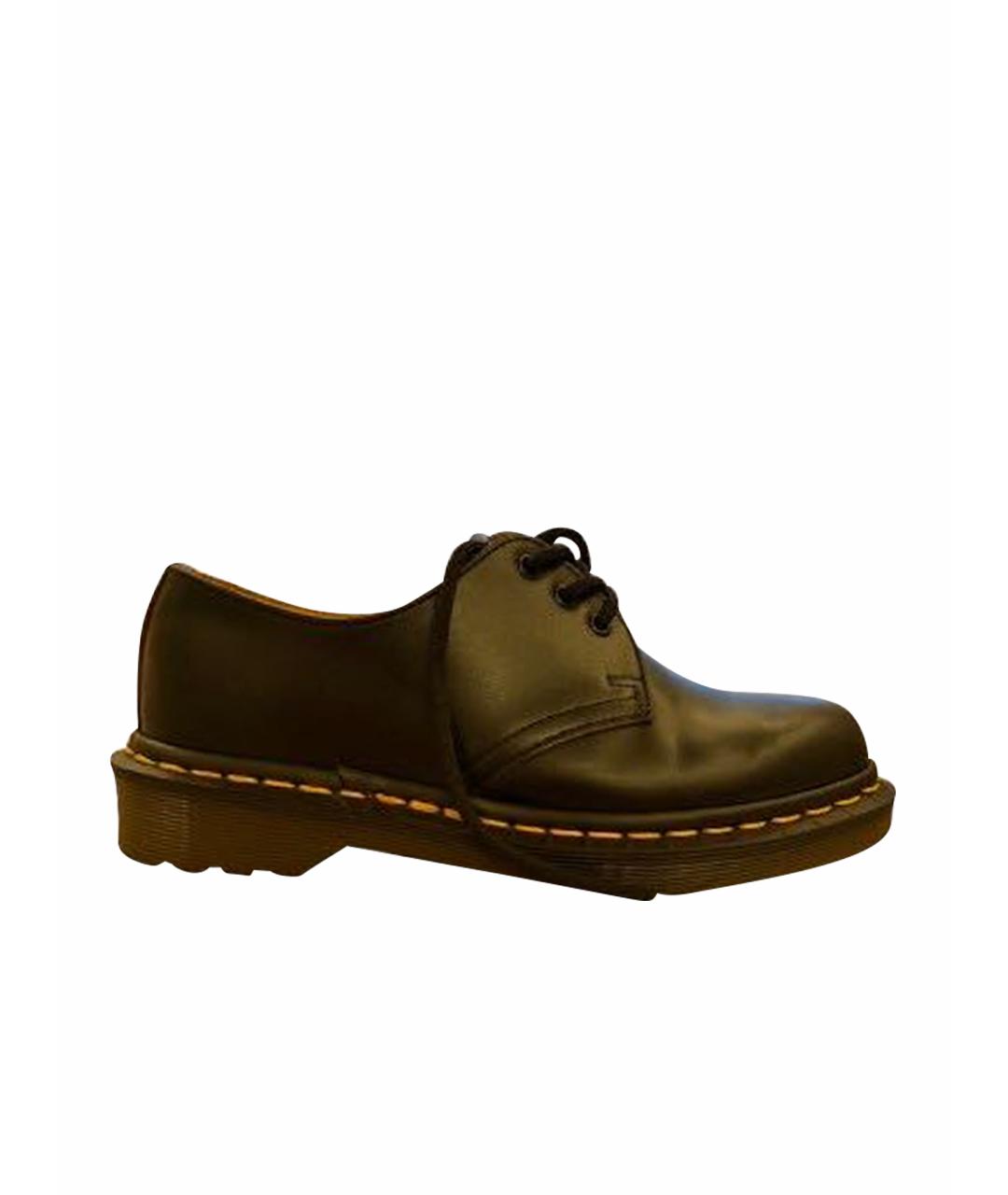 DR. MARTENS Черные кожаные брогги и оксфорды, фото 1