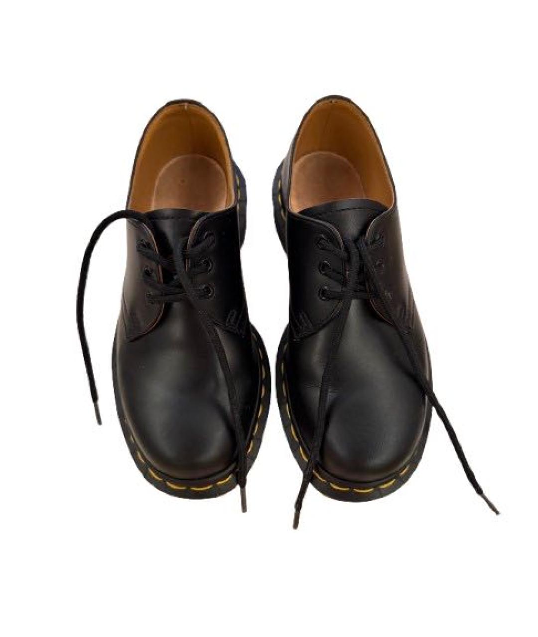 DR. MARTENS Черные кожаные брогги и оксфорды, фото 2