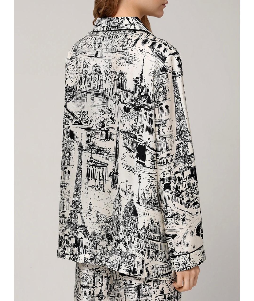 CHRISTIAN DIOR Белая шелковая рубашка, фото 4