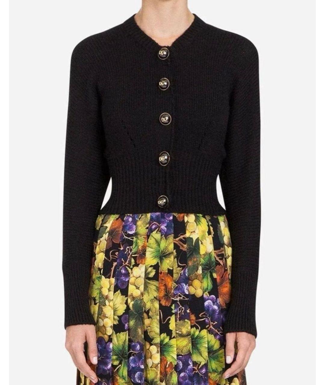 DOLCE&GABBANA Черный шерстяной кардиган, фото 6