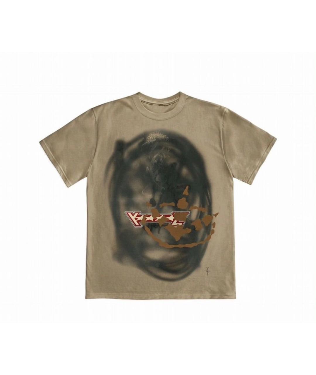 CACTUS JACK BY TRAVIS SCOTT Бежевая хлопковая футболка, фото 7