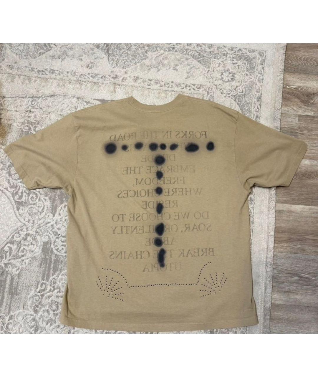 CACTUS JACK BY TRAVIS SCOTT Бежевая хлопковая футболка, фото 6