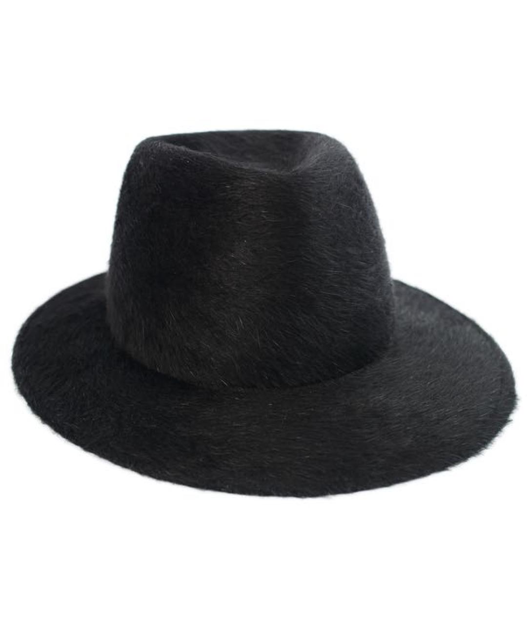 ANN DEMEULEMEESTER Черная шерстяная шляпа, фото 9