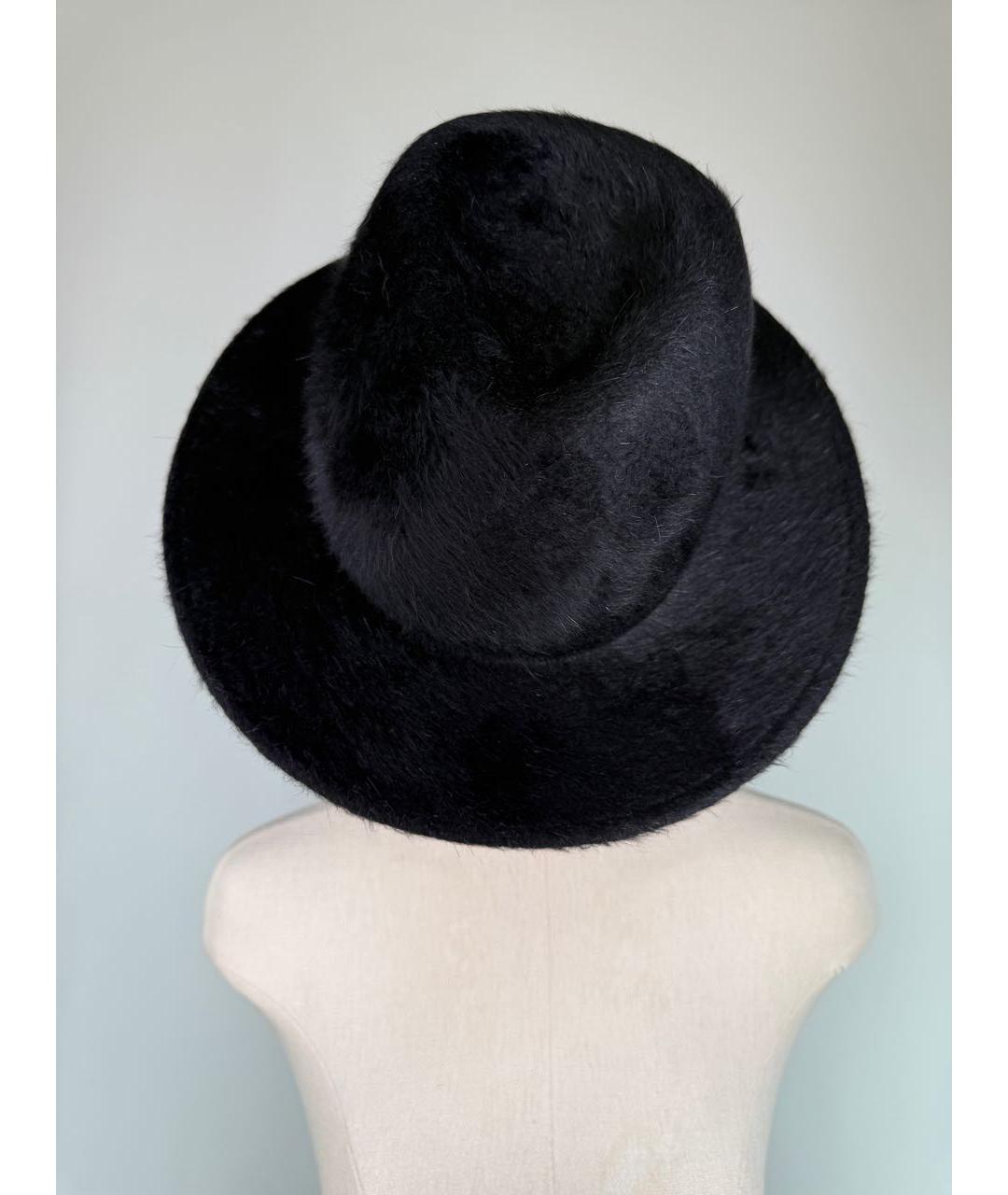 ANN DEMEULEMEESTER Черная шерстяная шляпа, фото 3
