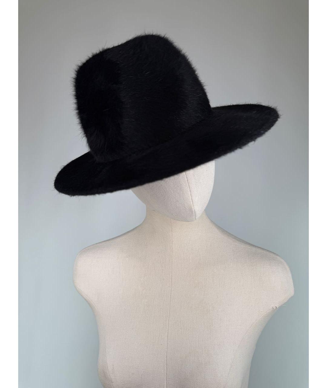 ANN DEMEULEMEESTER Черная шерстяная шляпа, фото 2