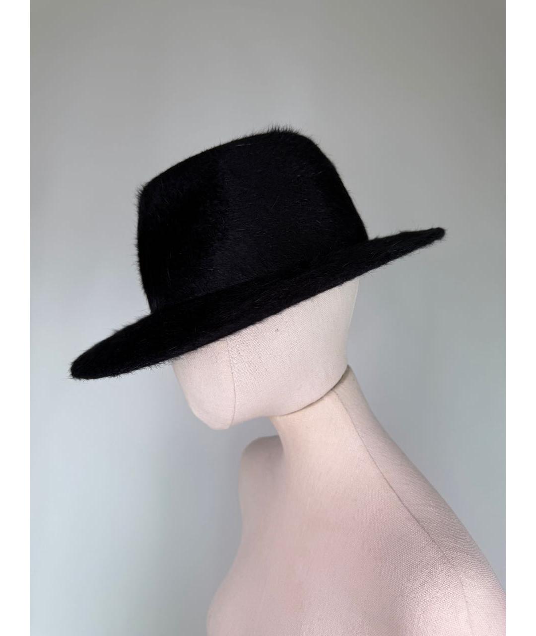 ANN DEMEULEMEESTER Черная шерстяная шляпа, фото 5